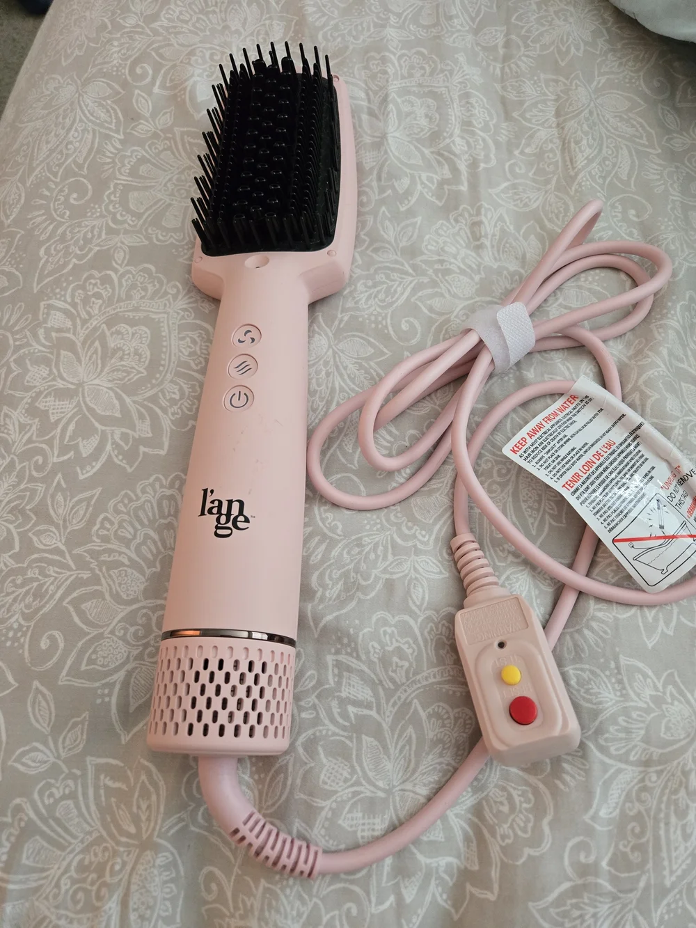 L'ange Pink AIRess 2-in-1 Blow Dryer Hot Brush